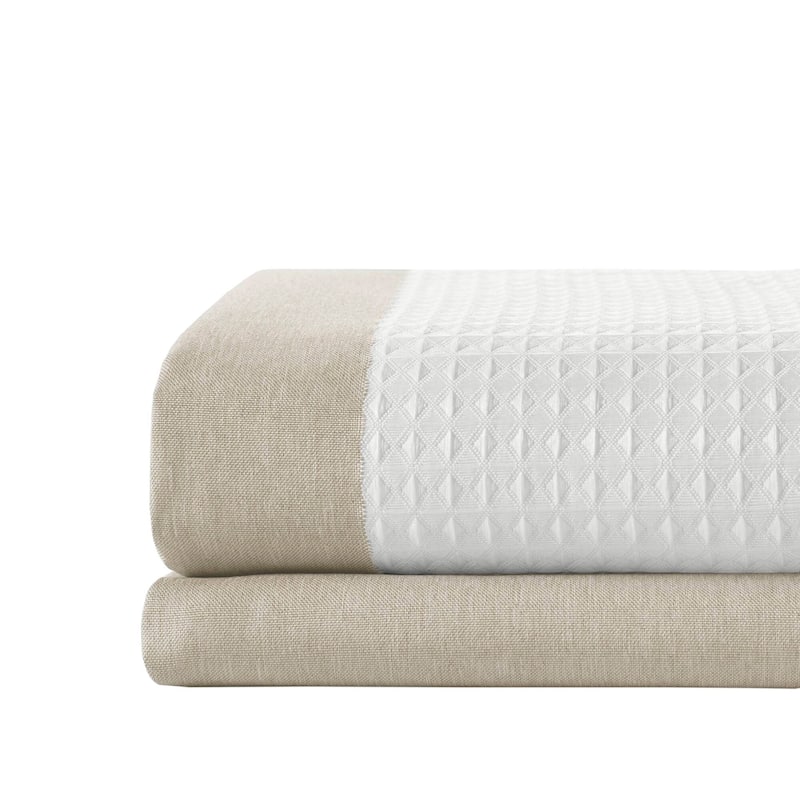 Madison Park Spa Waffle Shower Curtain with 3M Treatment