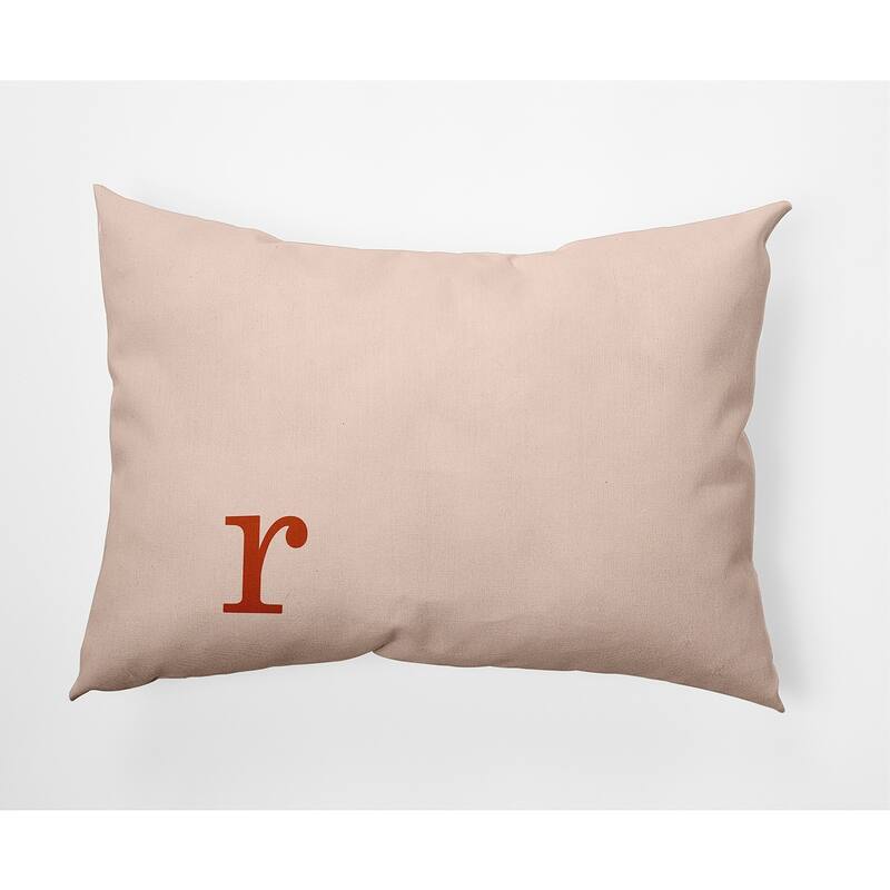 Modern Monogram Decorative Throw Pillow - 14" x 20" - r