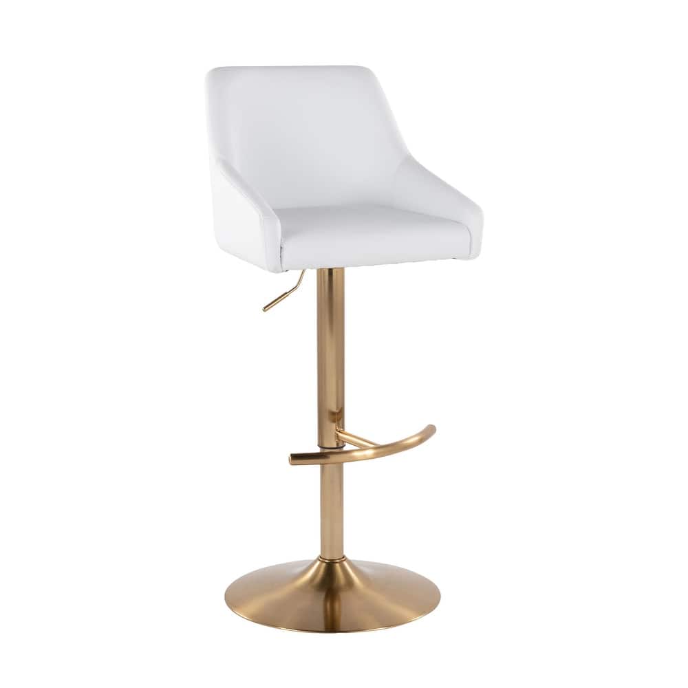 Porch & Den Hadley Adjustable Bar Stool with Rounded T Footrest (Set of 2)