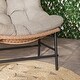 preview thumbnail 11 of 14, Middlebrook Outdoor Rattan Papasan Chairs with Cushions, Set of 2