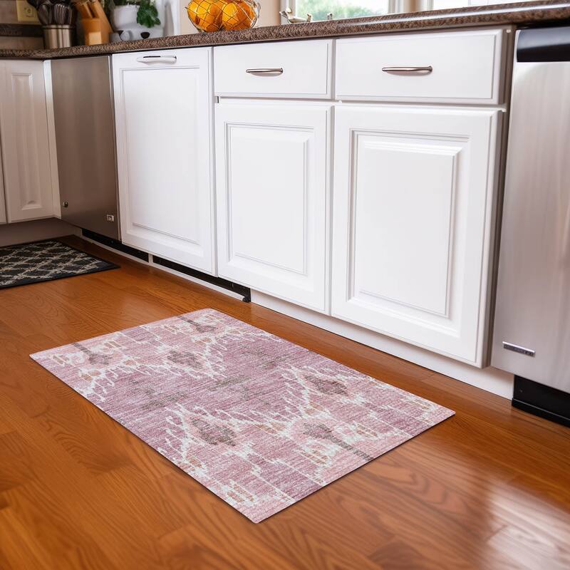 Machine Washable Indoor/ Outdoor Chantille Boho Global Rug