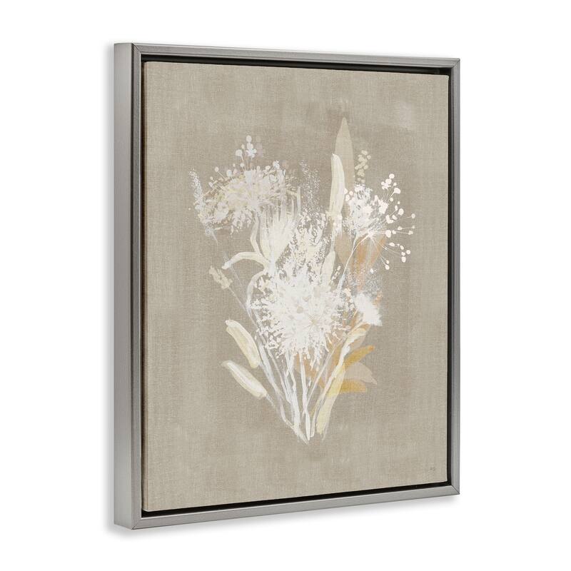 Stupell Country Herbs Impression Framed Floater Canvas Wall Art Design By Susan Jill