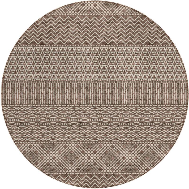 HomeRoots Chevron Modern Rectangle Outdoor Rug