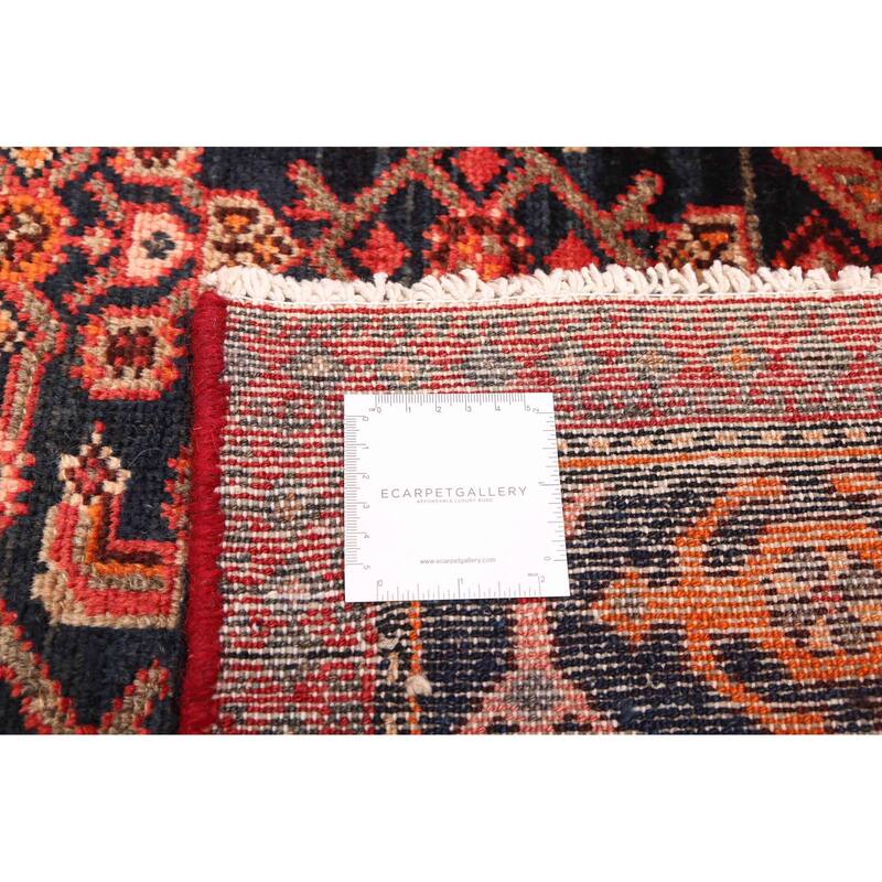 ECARPETGALLERY Hand-knotted Anadol Dark Navy, Red Wool Rug - 4'0 x 6'11