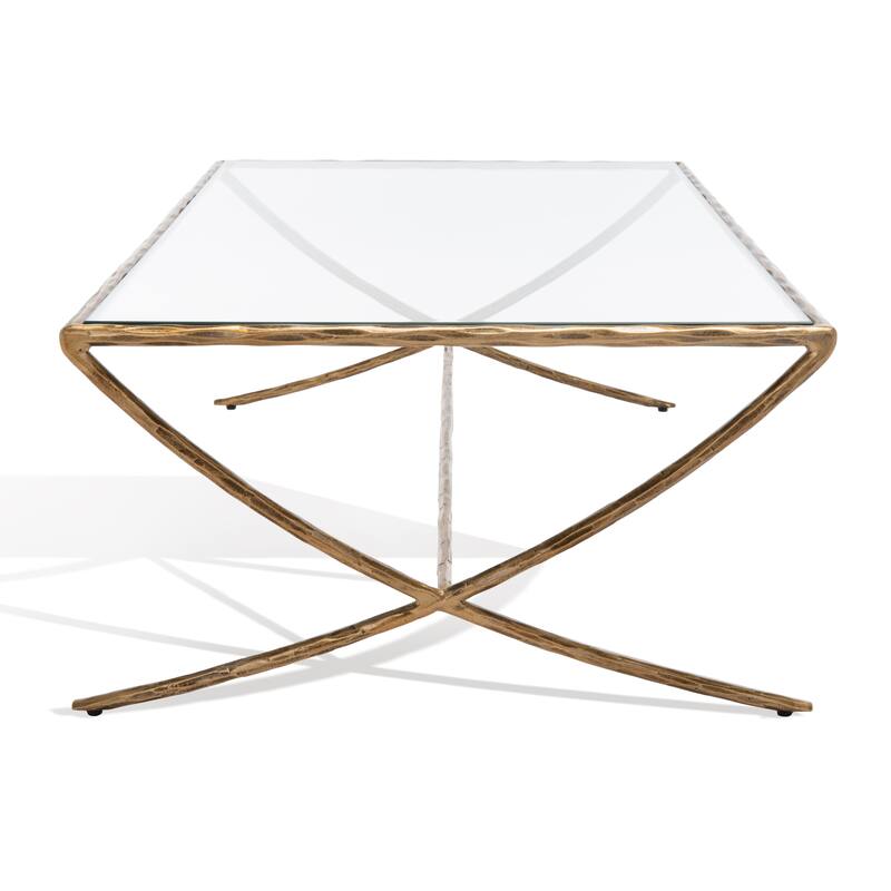 SAFAVIEH Couture Italia Rectangle Metal Coffee Table - 48 In. W x 28 In. D x 15 In. H - 48"W x 28"D x 15"H