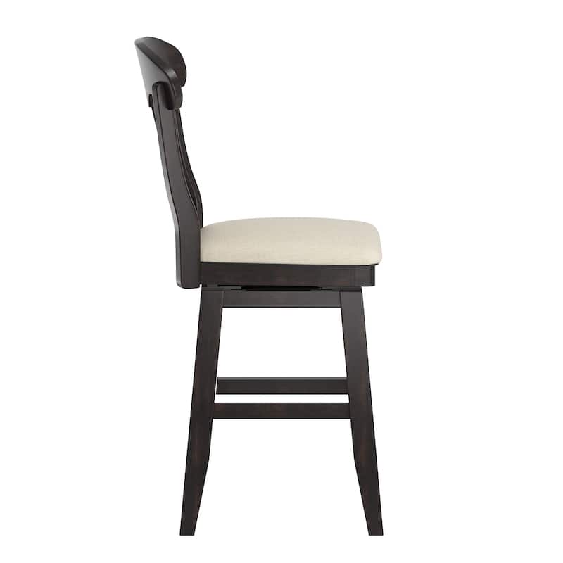 Eleanor Napoleon Back Wood Swivel Chair by iNSPIRE Q Classic