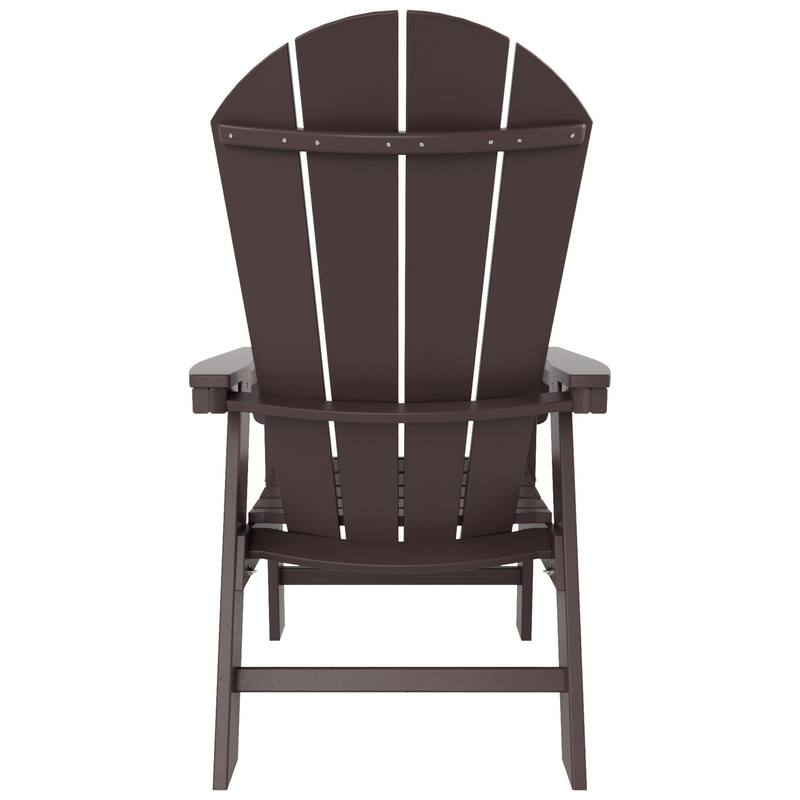 Polytrends Laguna Casual Upright Adirondack Chair (Set of 2)
