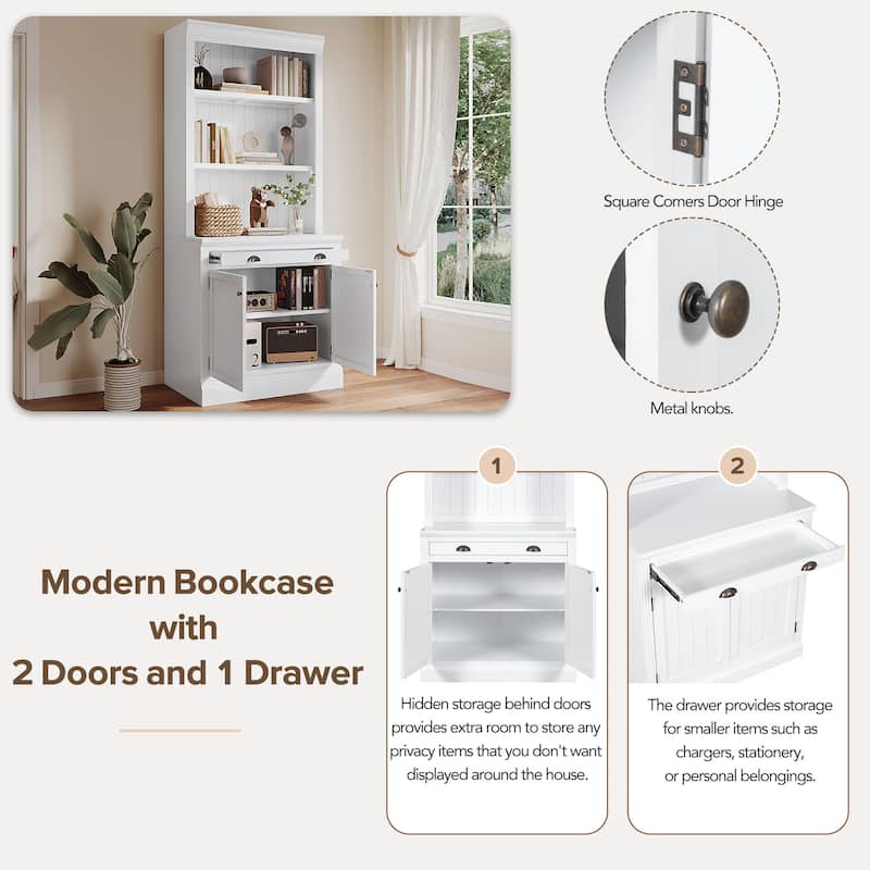 Modern Bookcase Suite with LED Lighting