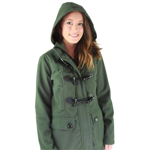 Shop Urban Republic Juniors Hooded Toggle Faux Wool Coat Winter