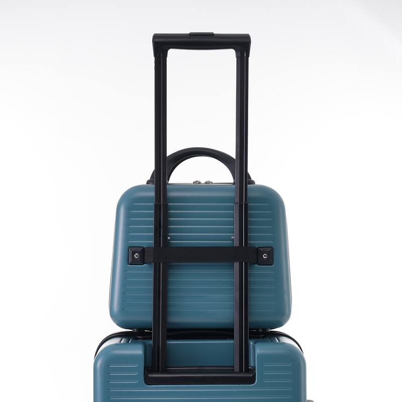 20 Inch Front Open Hardshell Luggage with Front Pocket and USB Port, 1 Portable Carrying Case