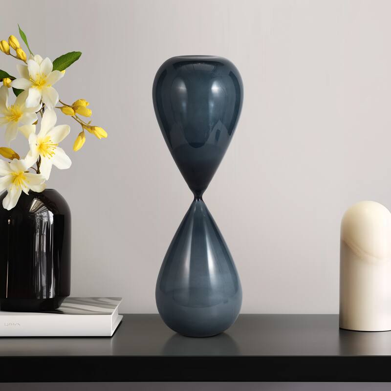 Contemporary Hourglass Sculpture for Home Decor - Stylish Decorative Object