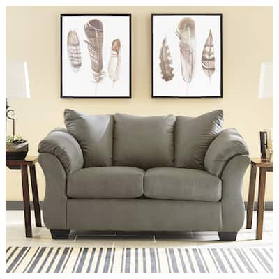 Signature Design by Ashley Darcy Gray Loveseat - 64" W x 37" D x 37" H