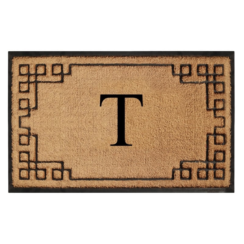 A1HC Natural Coir & Rubber Door Mat, Heavy Duty, Dirt Trapping, Long-Lasting Entrance Doormats,Thick & Durable Outdoor Entry Mat - 36" X 72" - T