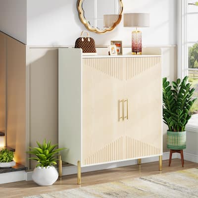 Large Shoe Cabinet, 30 Pairs Entryway Shoe Storage Cabinet with Doors, 6-Tier Shoes Rack