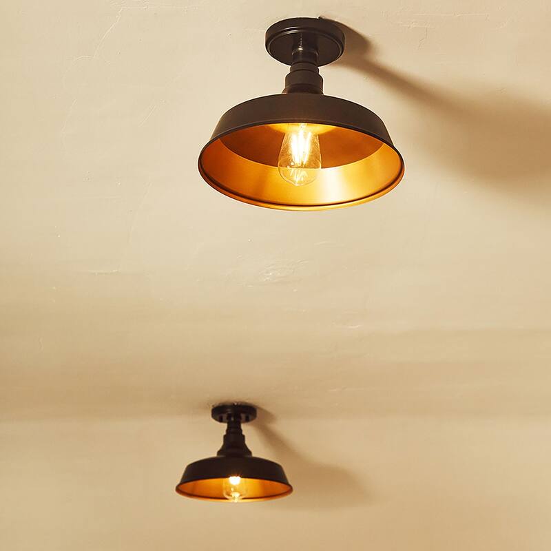 Chloe Transitional 1-light Dark Bronze Flush Mount(2 pack) - φ12"x8.28"