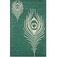preview thumbnail 59 of 60, SAFAVIEH Handmade Soho Simi Peacock Feather N.Z. Wool Rug
