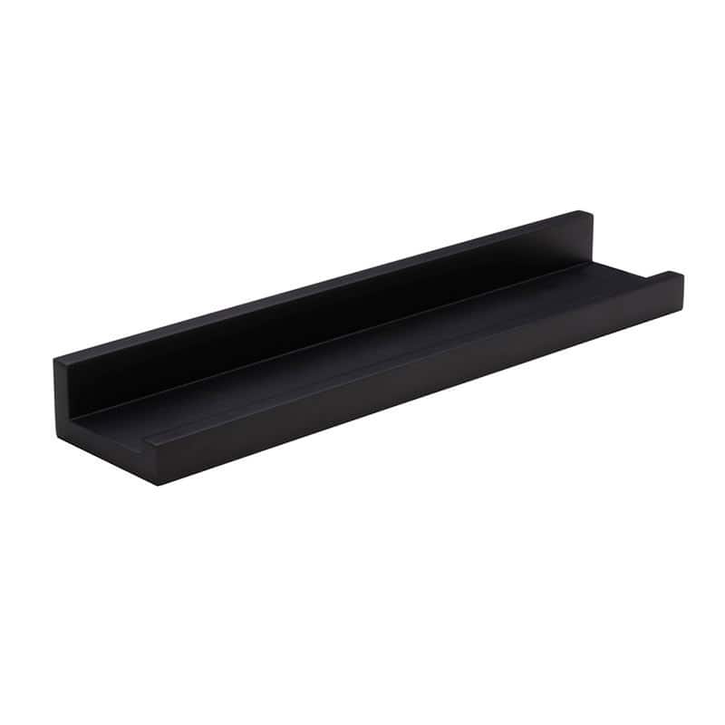 Melannco MDF Black Photo Ledge, 18 Inch