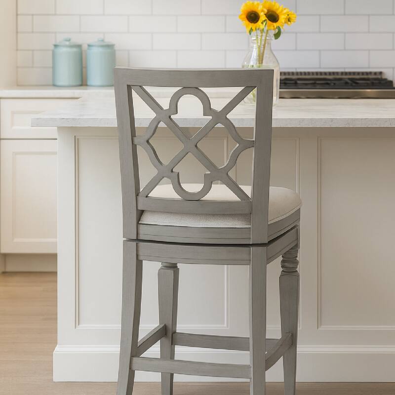 Maven Lane 26" Highland Swivel Counter Height Kitchen Stool