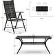 preview thumbnail 10 of 20, PURPLE LEAF Outdoor Patio Dining Set Folding Chairs And Table