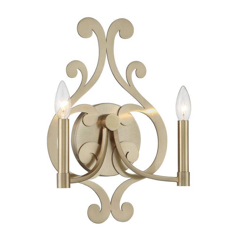 Savoy House 9-6094-2 Lombard 2 Light 17" Tall Bathroom Sconce