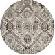 preview thumbnail 20 of 21, Nourison Twilight Area Rug 8' Round - Ivory/Grey - Rectangle