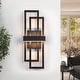 preview thumbnail 15 of 33, Modern Geometric Matte Black LED Flush Mount Wall Sconce Set of 2 or 1 25.6inch