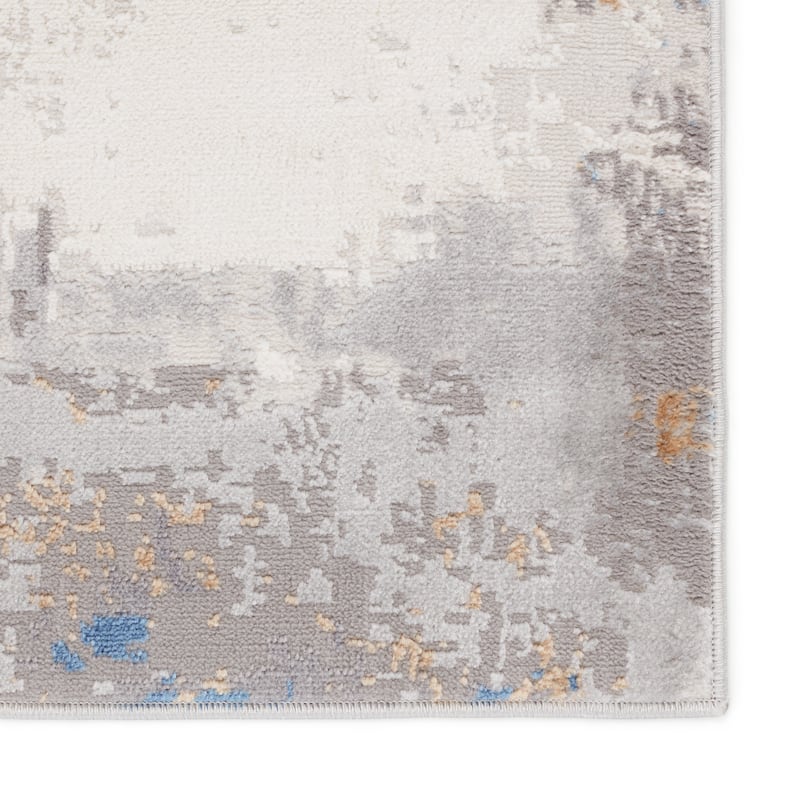 Ridley Abstract Gray/ Blue Area Rug