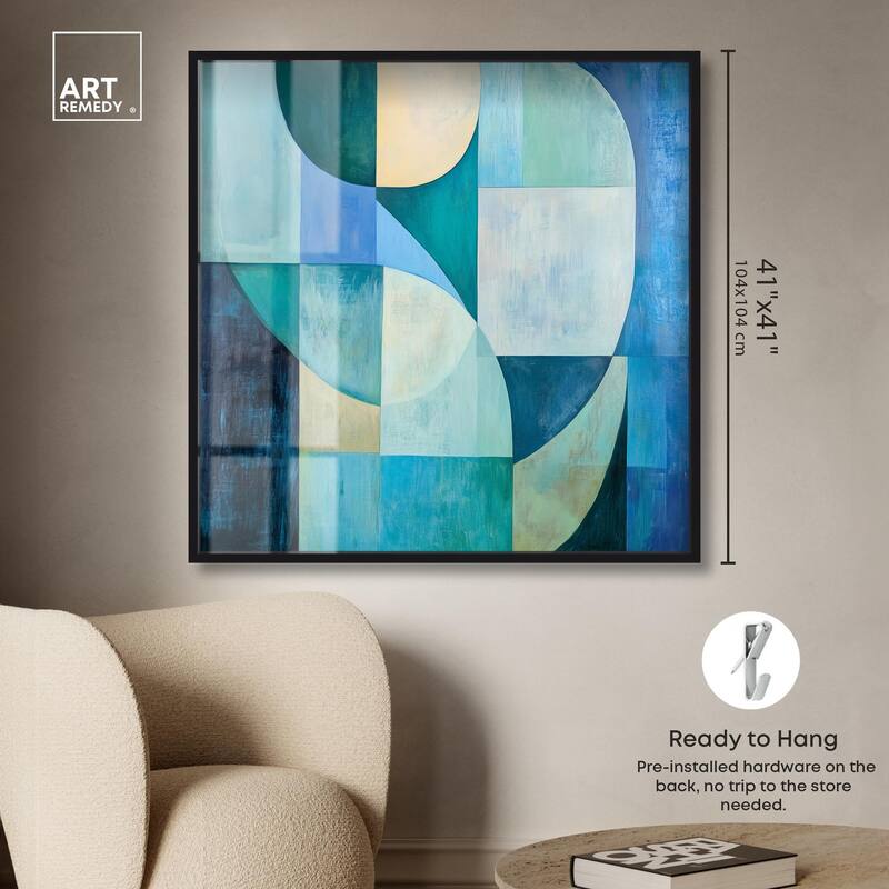 Color Blocks I Shadowbox by Art Remedy