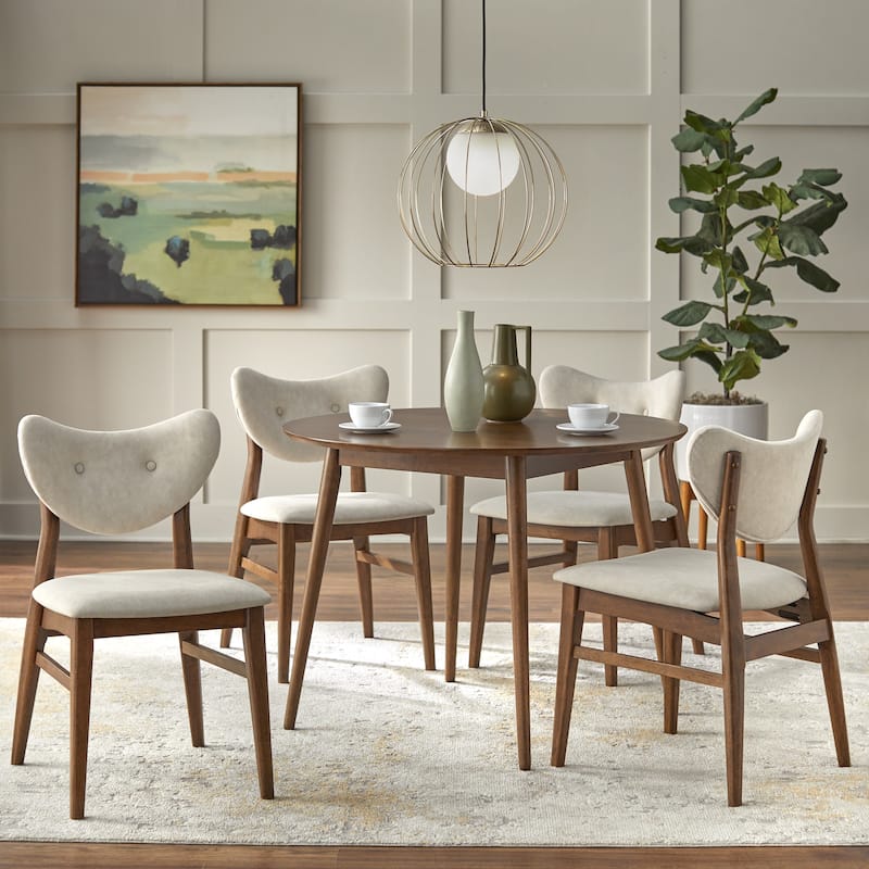 Lifestorey Raylen Solid Wood Dining Set