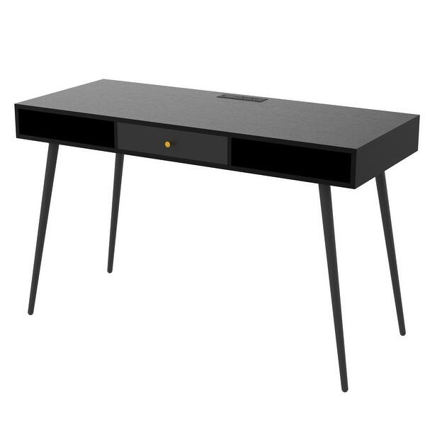 MidCentury Modern Computer Desk/Writing Desk with USB Ports and Power