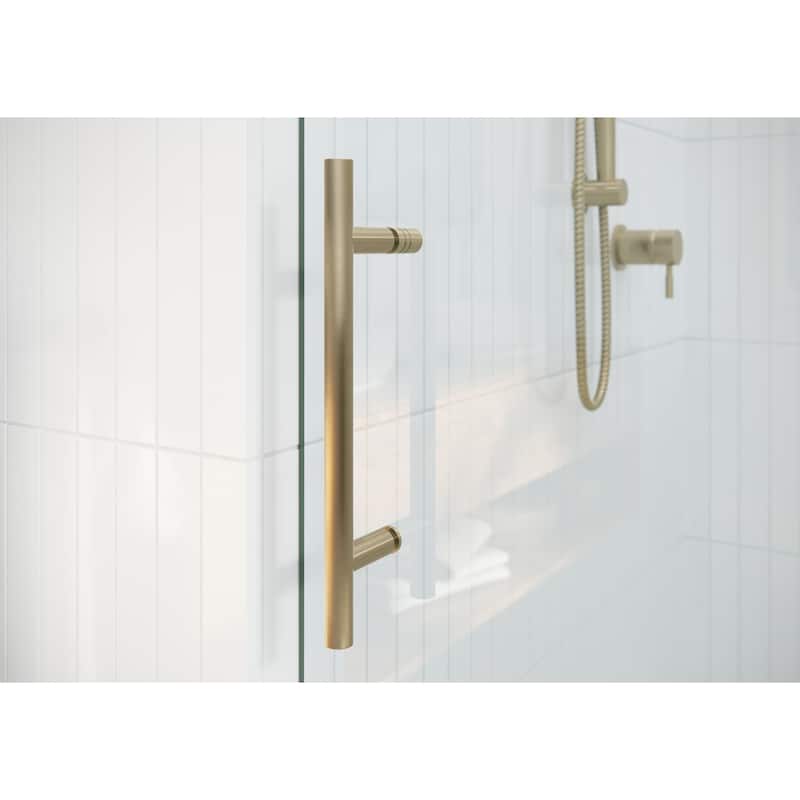 Glass Warehouse 68 in. - 72 in. x 78 in. Frameless Sliding Shower Door