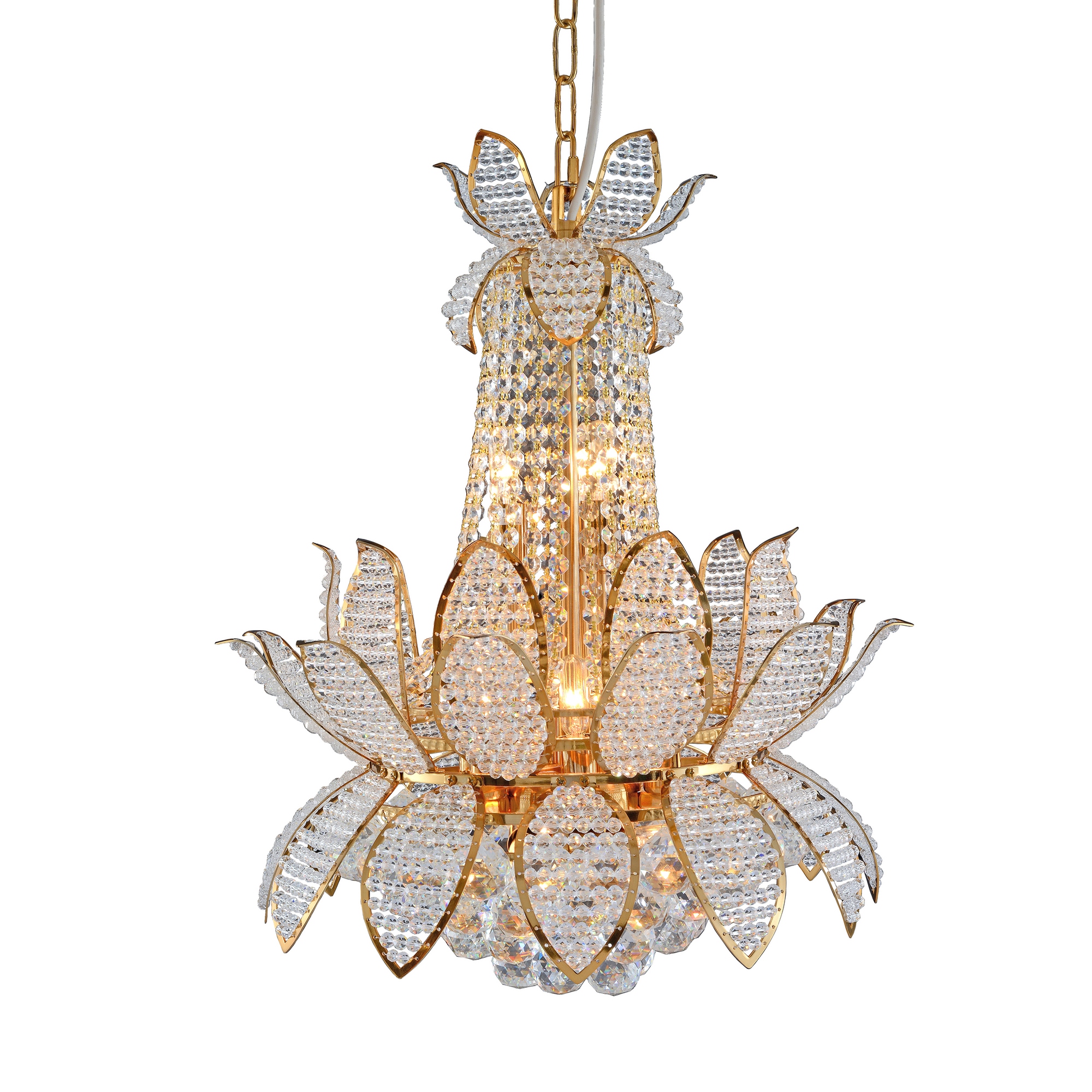 y♡Crystal YYJLX Modern E26 Small Crystal Chandelier Semi Flush Mount Ceiling