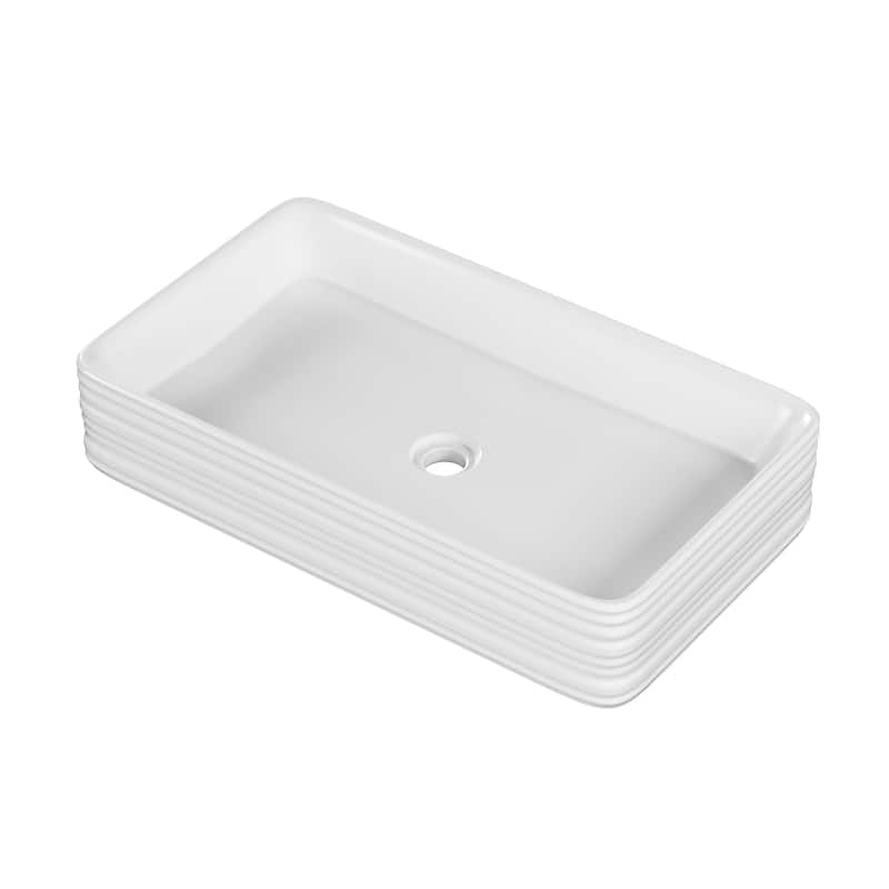 Nancy 25'' Vessel Sink In White - 26.6" x 14.95" 4.7"