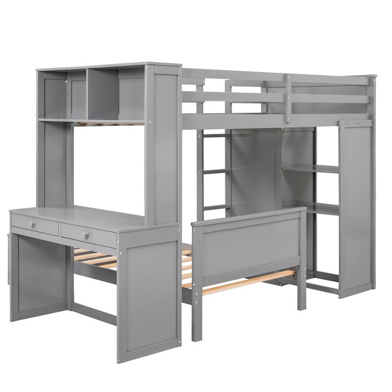 Loft Bed with a Stand-alone bed