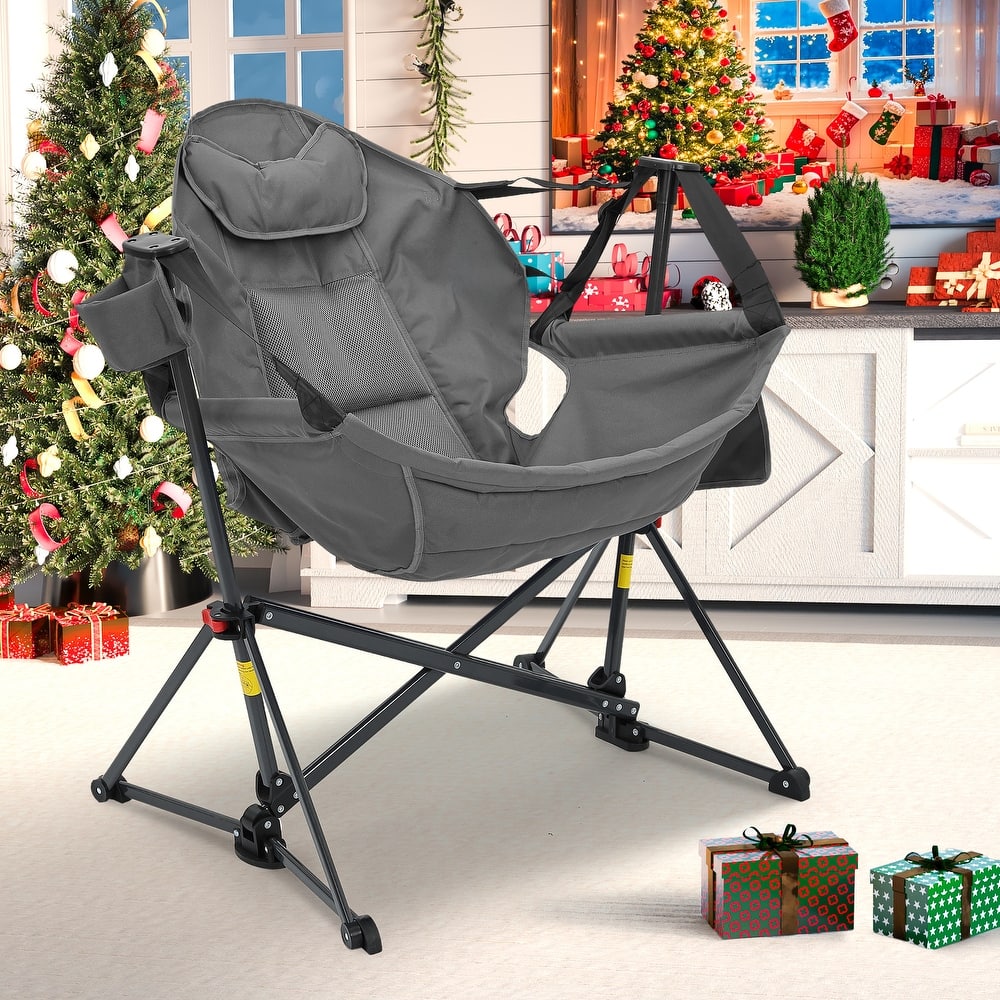 Hammock Camping Chair, Foldable Portable Rocking Chairs for Adults