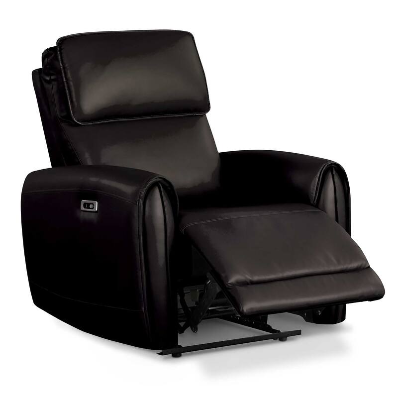 Furniture of America Elente Modern 3-Piece Faux Leather Power Recline Sofa Set with USB Ports