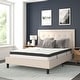 preview thumbnail 102 of 120, Tufted Platform Bed with 10in. Pocket Spring Mattress