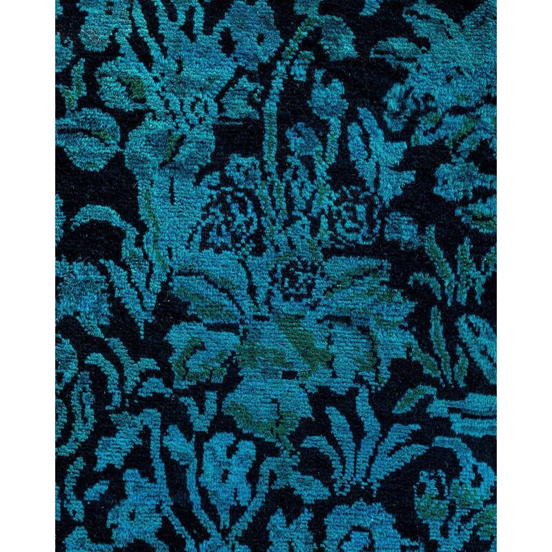 Contemporary Overdyed Wool Hand Knotted Area Rug - 3' 2" x 5' 0"
