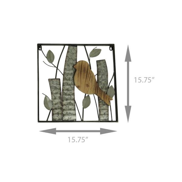 Shop Rustic Birds And Branches 2 Piece Wood And Metal Wall