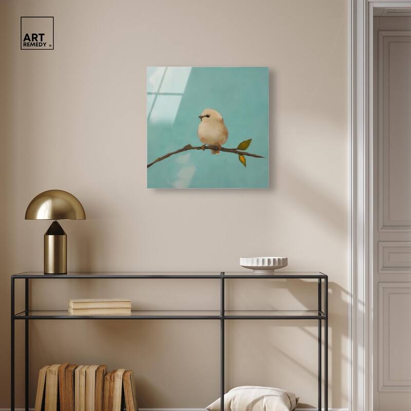 Azure Avian Acrylic by Art Remedy, Ready to Hang