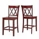 preview thumbnail 5 of 14, Elena Antique Grey Extendable Counter Height Dining Set - Double X Back by iNSPIRE Q Classic