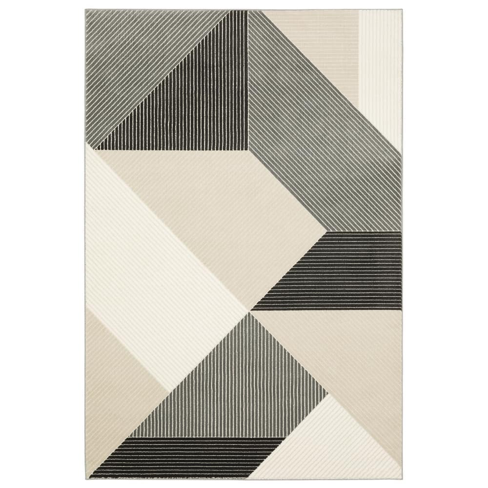 Style Haven Ripley Modern Geometric Mixed Pile Area Rug