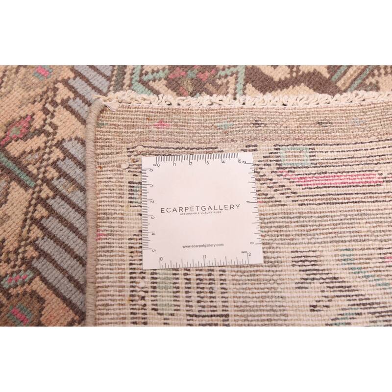 ECARPETGALLERY Hand-knotted Antalya Vintage Beige Wool Rug - 2'6 x 4'0