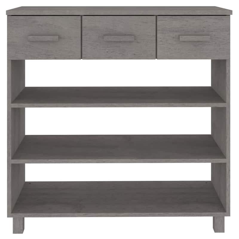 vidaXL Console Table Entryway Table Narrow Side Table HAMAR Solid Wood Pine - 35.4" x 13.8" x 35.4"