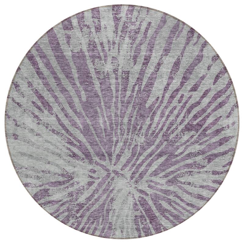 Machine Washable Indoor/ Outdoor Chantille Contemporary Burst Rug