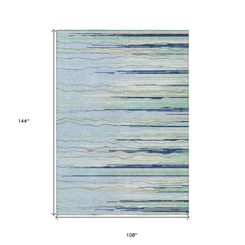 HomeRoots Striped Transitional Rectangle Outdoor Rug
