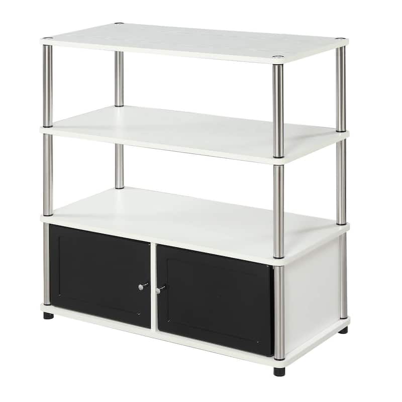 Convenience Concepts Designs2Go Highboy 40 inch TV Stand with Storage Cabinets and Shelves