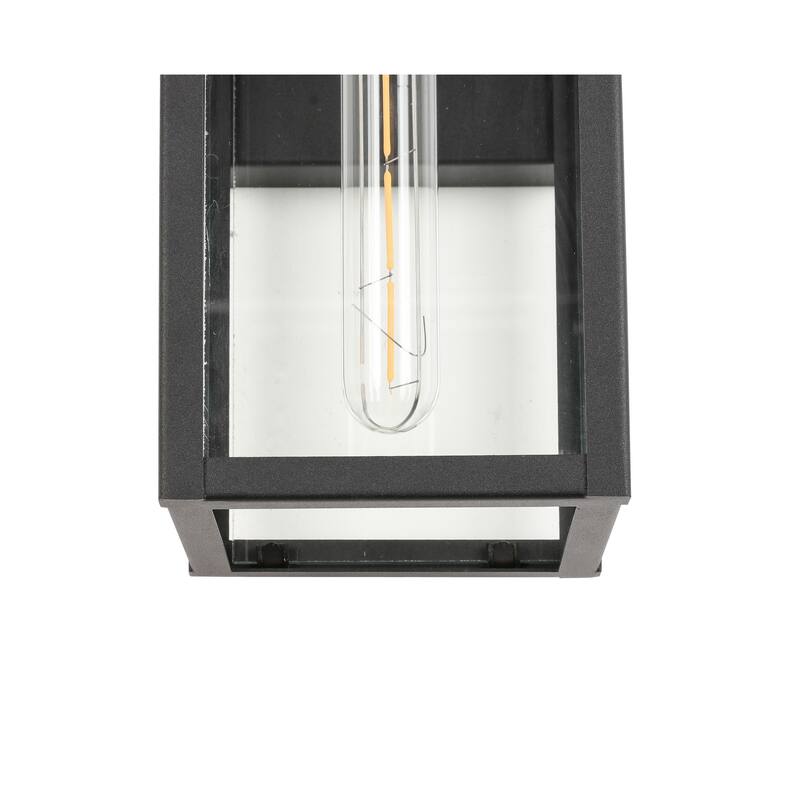 Black Outdoor Hardwired Wall Light