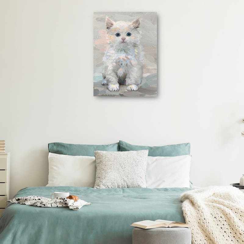 Pretty Kitty III By Studio Arts Canvas Art Print
