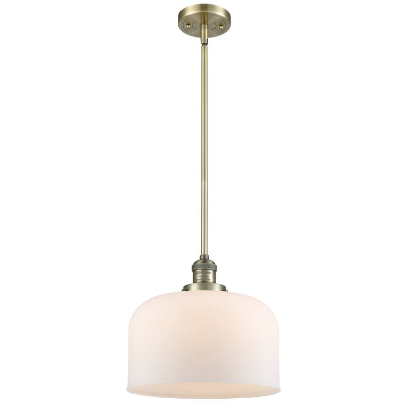Innovations Lighting Franklin Restoration Bell - 1 Light 12" Stem Hung Mini Pendant